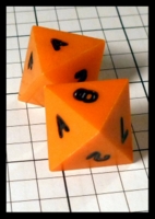 Dice : Dice - DM Collection - Armory Orange 1st Generation Opaque D8 - Ebay Feb 2014